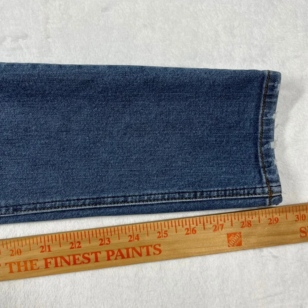 Reformation Mid Skinny Jeans Womens 26x29 Blue Rhine Wash Stretch Made in USA - Picture 11 of 14